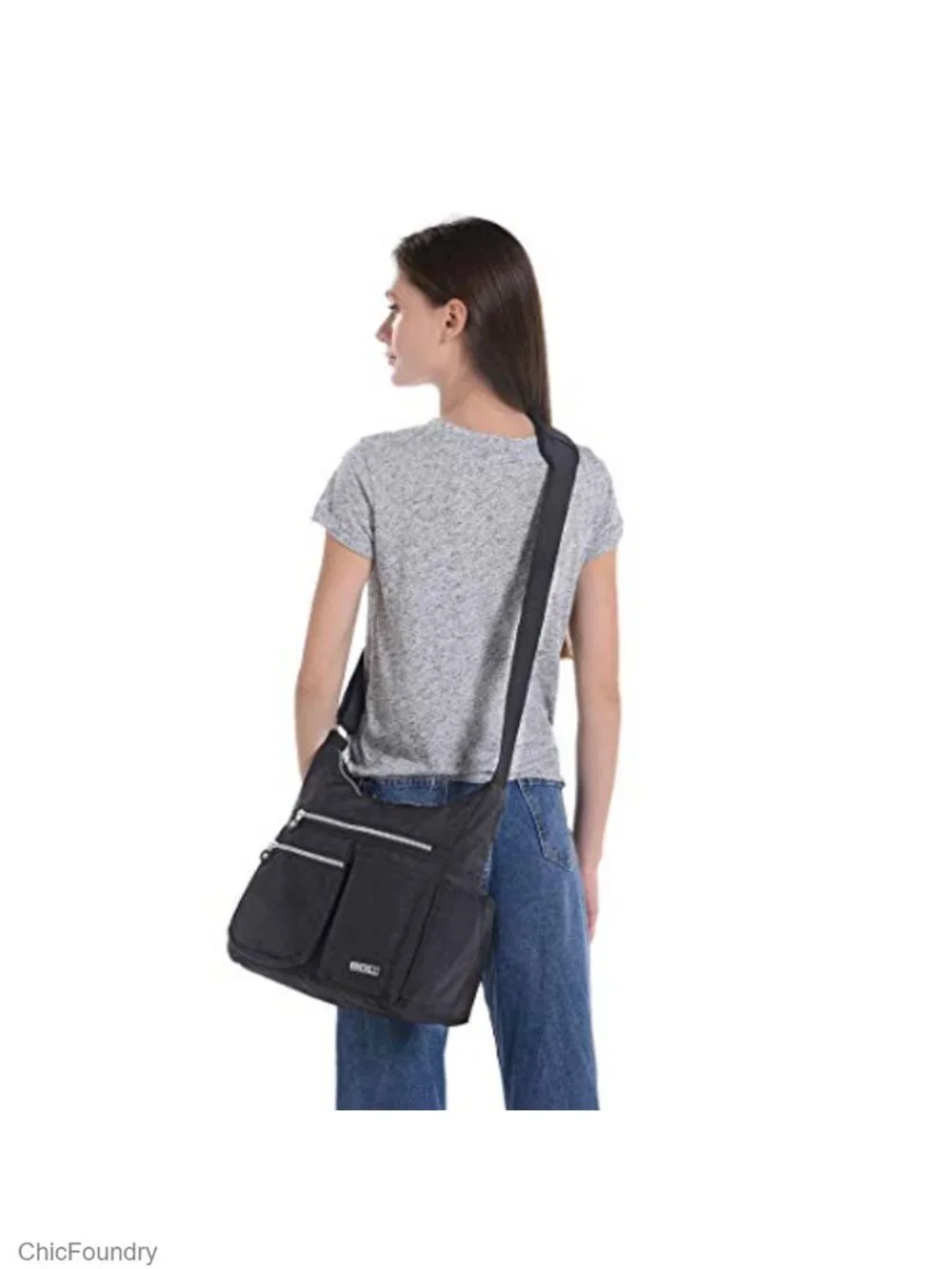 Women's Lightweight Nylon Crossbody Bag RFID Anti-Theft Padded Strap Travel